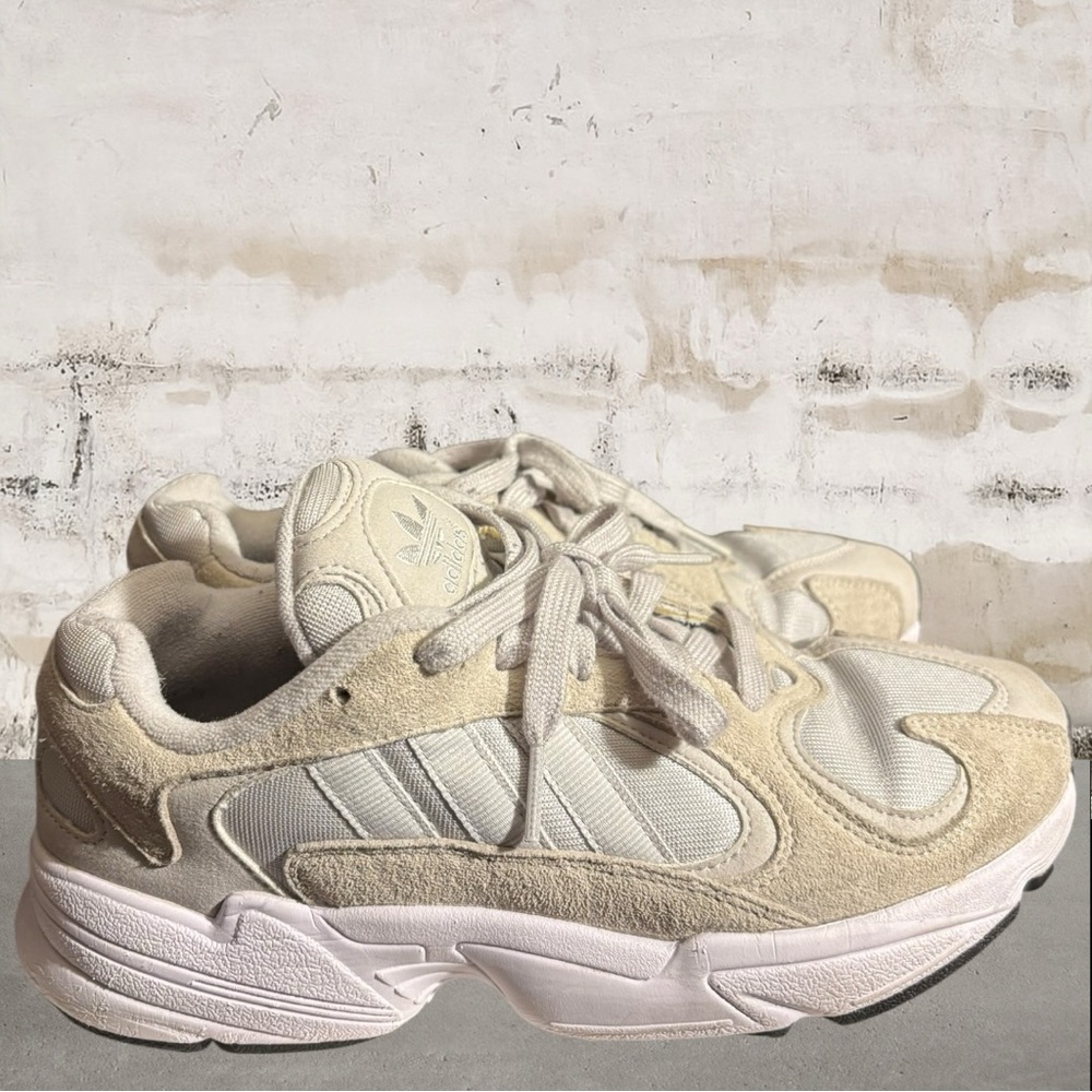 Adidas Originals Yung-1 Lifestyle Cloud White Sneakers Men's Size 7 Women's 8.5 - Picture 6 of 8